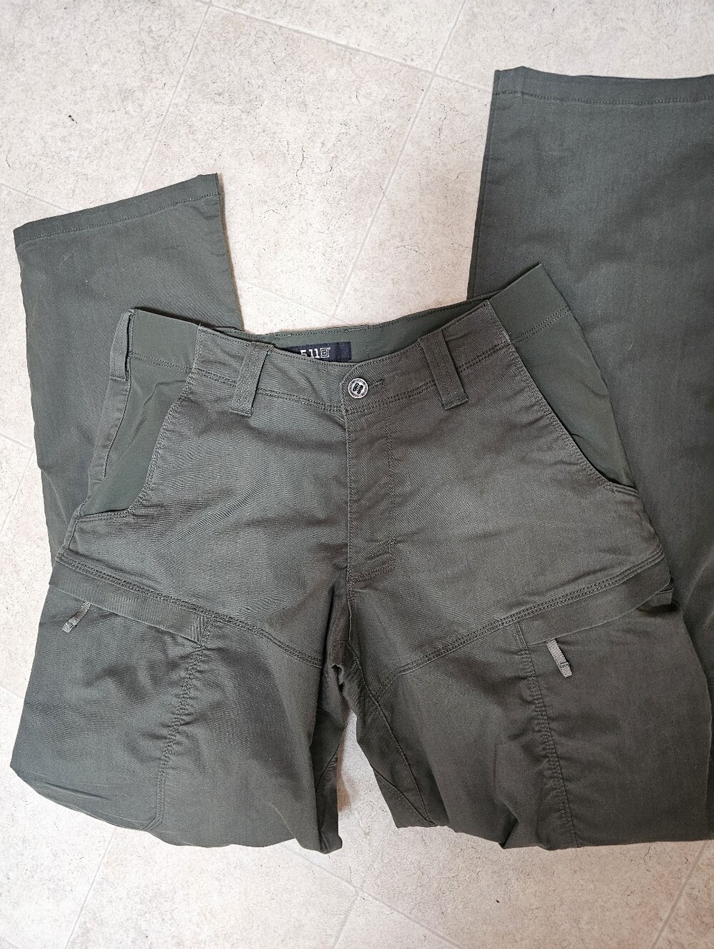 5.11 Tactical Mens Pants 32x34 Long Olive Green Cargo Utility Work Hiking Mint